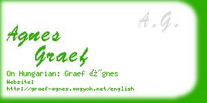 agnes graef business card